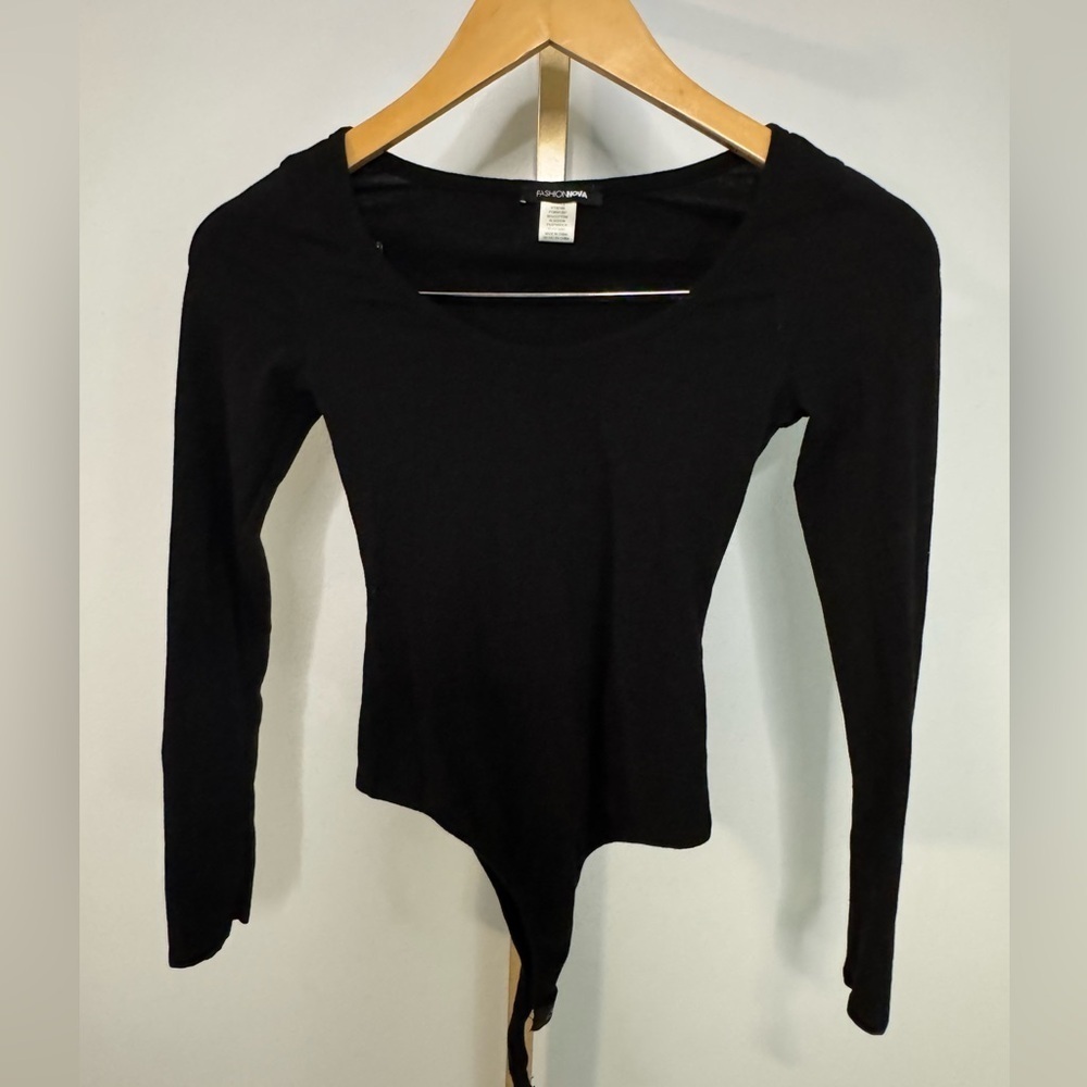 Classic Black Longsleeve Bodysuit